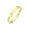 Bracelet - 9ct Yellow Gold Childrens / baby Id Expanding Bangle - by Hearts Forever Jewellers