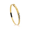 Bracelet - 9ct Yellow Gold Childs 2mm Mosaic Expandable Bangle - by Hearts Forever Jewellers