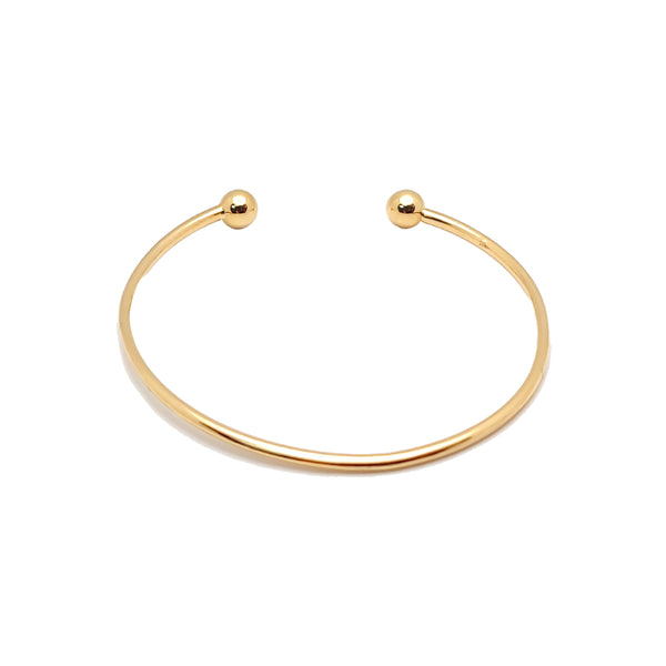 Bracelet - 9ct Yellow Gold Torque Bangle - by Hearts Forever Jewellers