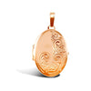 Necklace - 9ct Rose Gold Oval Locket - by Hearts Forever Jewellers