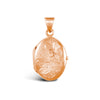 Necklace - 9ct White Gold Oval Locket - by Hearts Forever Jewellers