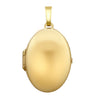 Necklace - 9ct Yellow Gold Polished Oval Locket 19 x 28mm - by Hearts Forever Jewellers