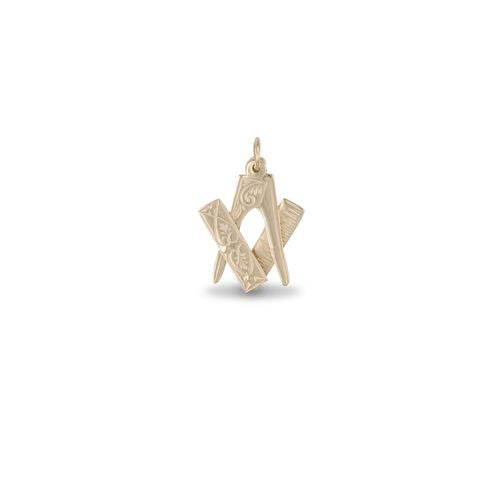 Necklace - 9ct Yellow Gold Masonic Pendant - by Hearts Forever Jewellers