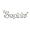 9ct White Gold Personalised Nameplate