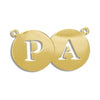 Necklace - 9ct Yellow Gold Personalised Initial Discs - by Hearts Forever Jewellers