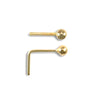 9ct Yellow Gold Nose Stud