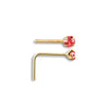 9ct Yellow Gold Nose Stud