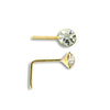 9ct Yellow Gold Nose Stud