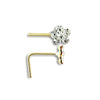9ct Yellow Gold Nose Stud