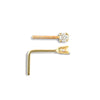 9ct Yellow Gold Nose Stud
