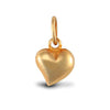 Necklace - 9ct Yellow Gold Heart Charm - by Hearts Forever Jewellers