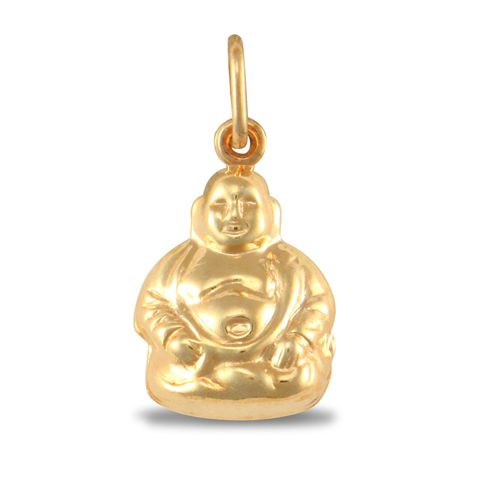 Necklace - 9ct Yellow Gold Buddha Charm - by Hearts Forever Jewellers