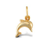 Necklace - 9ct Yellow Gold Baby Dolphin Charm - by Hearts Forever Jewellers