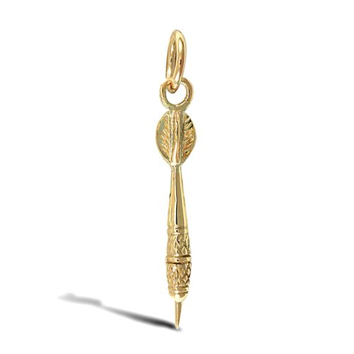 Necklace - 9ct Yellow Gold Dart Pendant - by Hearts Forever Jewellers