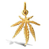 Necklace - 9ct Yellow Gold Leaf Pendant - by Hearts Forever Jewellers