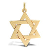 Necklace - 9ct Yellow Gold Star Of David Pendant - by Hearts Forever Jewellers