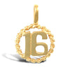 Necklace - 9ct Yellow Gold 16 Rope Pendant - by Hearts Forever Jewellers