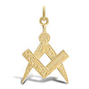 Necklace - 9ct Yellow Gold Masonic Pendant - by Hearts Forever Jewellers