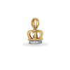 Cubic Zirconia Necklace - 9ct Yellow Gold Cubic Zirconia Crown Pendant - by Hearts Forever Jewellers