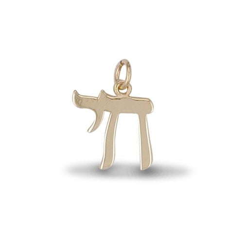 Necklace - 9ct Yellow Gold Chai Pendant - by Hearts Forever Jewellers