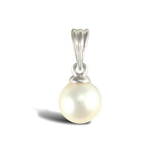 Pearl Necklace - Cultured Pearl Pendant - by Hearts Forever Jewellers