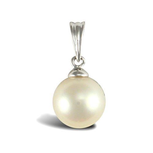 Pearl Necklace - Cultured Pearl Pendant - by Hearts Forever Jewellers