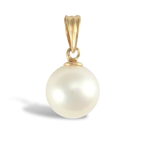 Pearl Necklace - Cultured Pearl Pendant - by Hearts Forever Jewellers