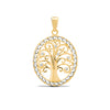 Necklace - 9ct Yellow and White Gold Tree of Life Charm Pendant - by Hearts Forever Jewellers