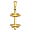 Necklace - 9ct Yellow Dumbbell Pendant - by Hearts Forever Jewellers