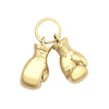 Necklace - 9ct Yellow Gold Pair Boxing Glove Pendant - by Hearts Forever Jewellers