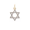 Cubic Zirconia Necklace - 9ct Yellow Gold CZ set Star Of David Pendant - by Hearts Forever Jewellers