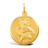 Necklace - 9ct Yellow Gold St Christopher Pendant - by Hearts Forever Jewellers