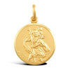 Necklace - 9ct Yellow Gold St Christopher Pendant - by Hearts Forever Jewellers