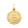 Necklace - 9ct Yellow St Christopher Pendant - by Hearts Forever Jewellers