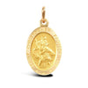 Necklace - 9ct Yellow Gold St Christopher Pendant - by Hearts Forever Jewellers