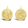 Necklace - 9ct Yellow Gold St Christopher Pendant - by Hearts Forever Jewellers