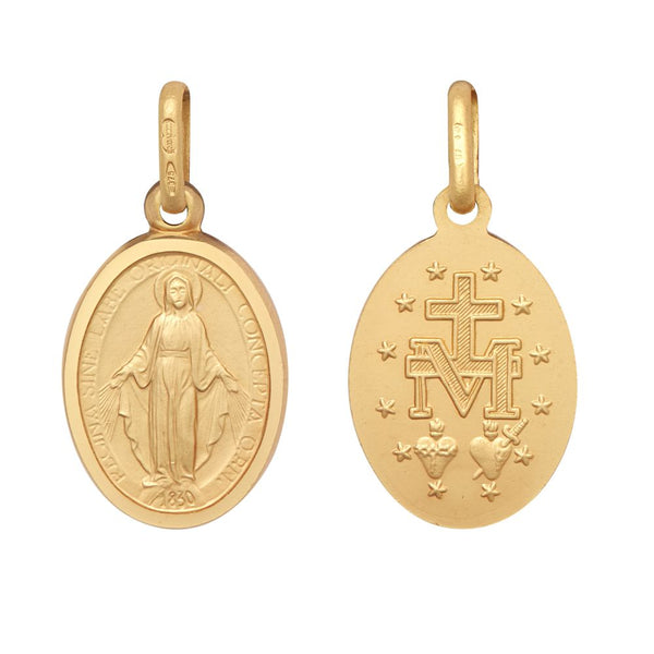 Necklace - 9ct Yellow Miraculous Medallion Pendant - by Hearts Forever Jewellers