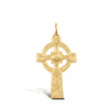 Necklace - 9ct Yellow Gold Celtic Cross - by Hearts Forever Jewellers