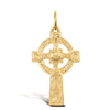 Necklace - 9ct Yellow Gold Celtic Cross - by Hearts Forever Jewellers