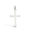 Necklace - 9ct White Gold Solid Cross - by Hearts Forever Jewellers