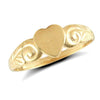 Ring - 9ct Yellow Gold Heart Ring - by Hearts Forever Jewellers