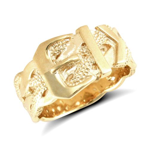 Ring - 9ct Yellow Gold Buckle Ring - by Hearts Forever Jewellers