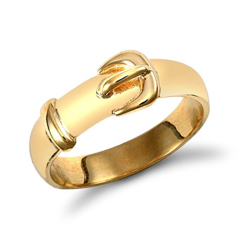 Ring - 9ct Yellow Gold Buckle Ring - by Hearts Forever Jewellers