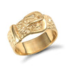 Ring - 9ct Yellow Gold Buckle Ring - by Hearts Forever Jewellers