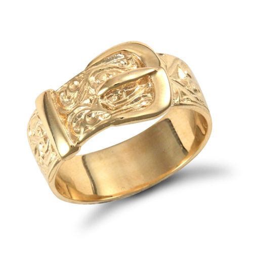 Ring - 9ct Yellow Gold Buckle Ring - by Hearts Forever Jewellers