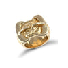 Ring - 9ct Yellow Gold Double Buckle Ring - by Hearts Forever Jewellers