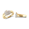 Cubic Zirconia Ring - 9ct Yellow Gold Cubic Zirconia Boxing Glove Ring - by Hearts Forever Jewellers
