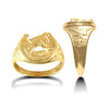 Ring - 9ct Yellow Gold Horse Shoe Ring - by Hearts Forever Jewellers