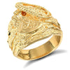 Ring - 9ct Yellow Gold Saddle Ring - by Hearts Forever Jewellers