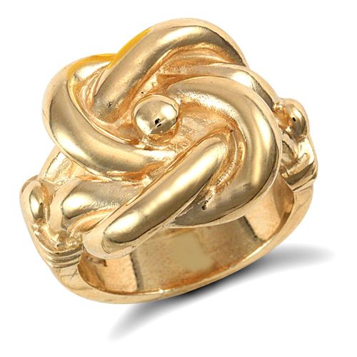Ring - 9ct Yellow Gold Knot Ring - by Hearts Forever Jewellers